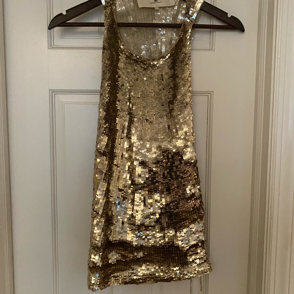 Elisabetta franchi gold sequence shirt size 42